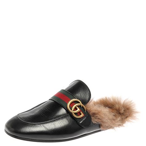 gucci flats men|Gucci flats with fur.